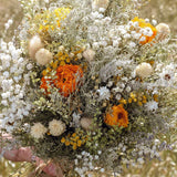 Flower Crown Ranunnculus & Lavender Dried / Dry Flower Wedding, Rustic Boho Brides, Bridesmaid bouquet, Wildflowers Dried bouquet