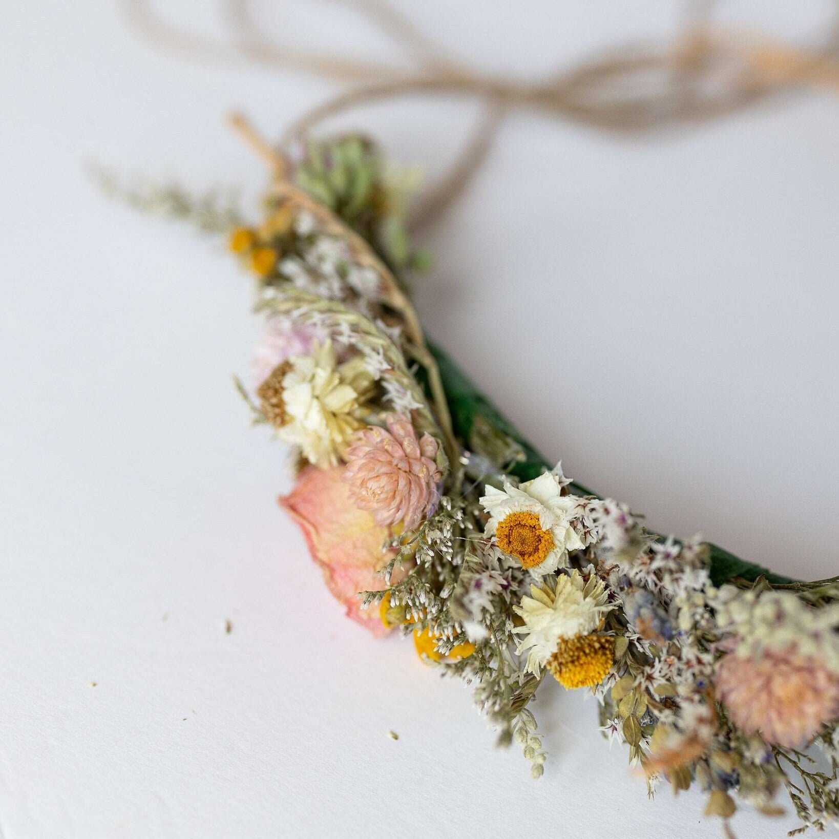 Flower Crown Ranunnculus & Lavender Dried / Dry Flower Wedding, Rustic Boho Brides, Bridesmaid bouquet, Wildflowers Dried bouquet