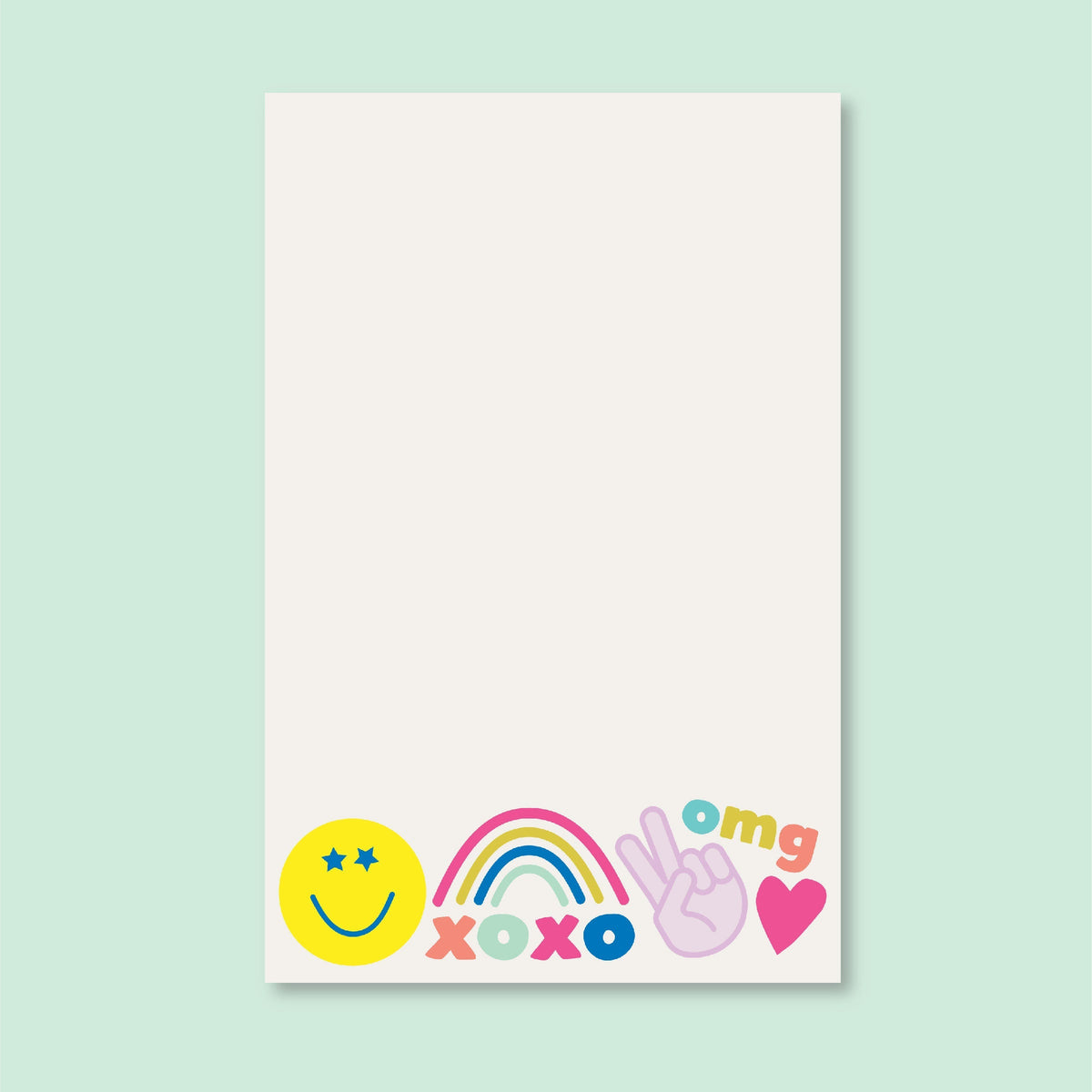Peace, Love & Happy Icon Notepad