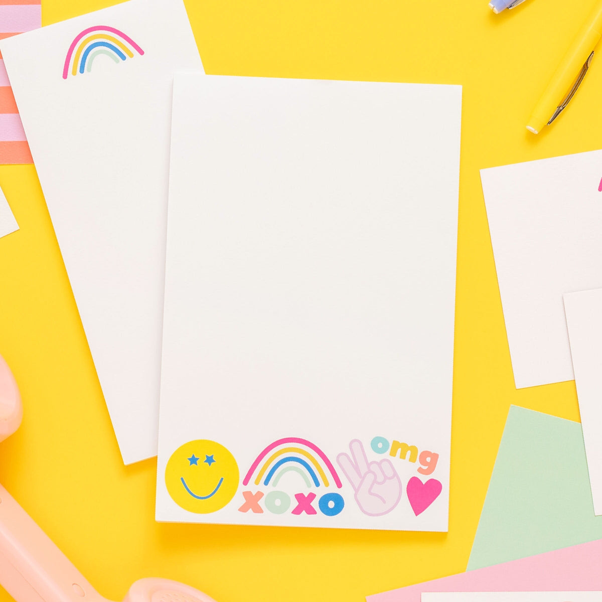 Peace, Love & Happy Icon Notepad
