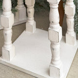 Distressed White Wooden Lanterns – Farmhouse Décor Set of 2