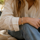 Artisan Freshwater Pearl & Gemstone Bracelet – Handmade in Thailand