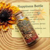 Happiness Spell Bottle, Intention Setting for Joy and Positivity